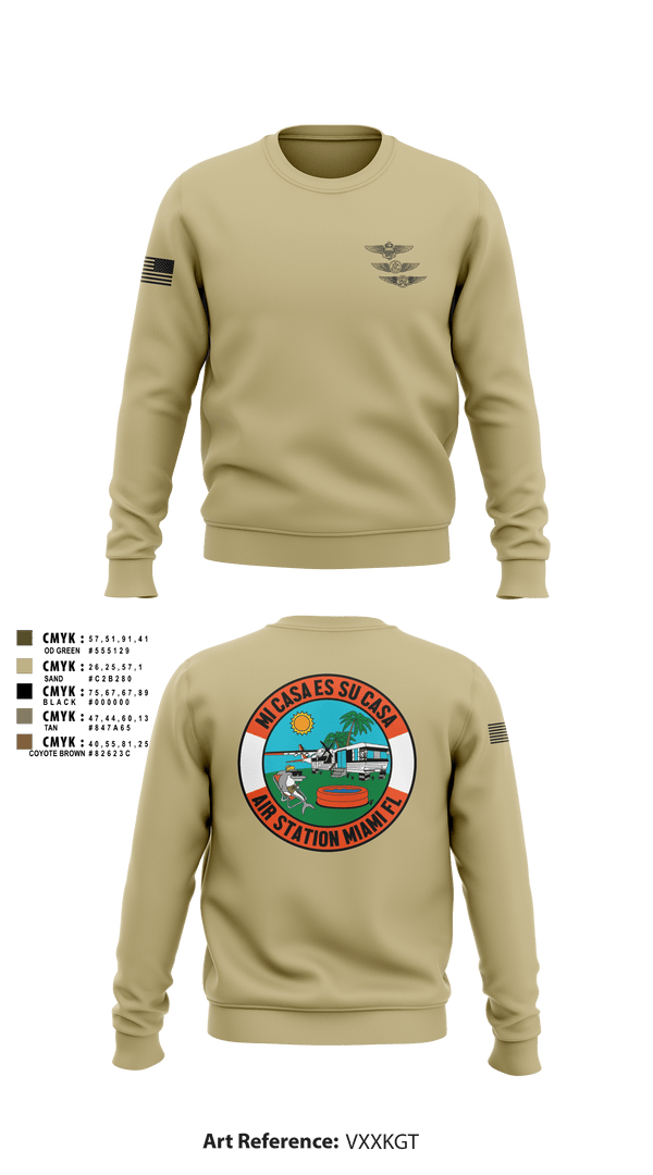 Crew Neck Sweatshirt, , Coast Guard, Teamtime, Team time, sublimation, custom sports apparel, team uniforms, spirit wear, spiritwear, sports uniforms, custom shirts, team store, custom team store, fundraiser sports, apparel fundraiser