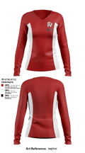 Chippewa Valley High School Cheer 82434934 Women's Long Sleeve V-neck Shirt - 1