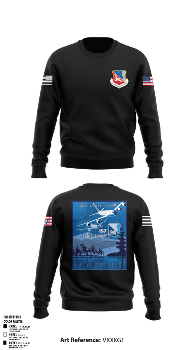 157th Air Refueling Wing 27626920 Crew Neck Sweatshirt - 1