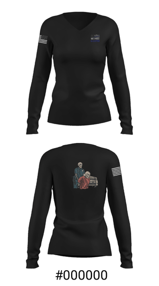 Women's Long Sleeve Vneck Shirt, , Police, Teamtime, Team time, sublimation, custom sports apparel, team uniforms, spirit wear, spiritwear, sports uniforms, custom shirts, team store, custom team store, fundraiser sports, apparel fundraiser