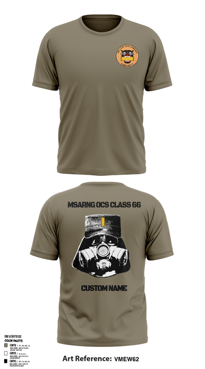 MSARNG OCS Class 66 93679555 Short Sleeve Performance Shirt - 50