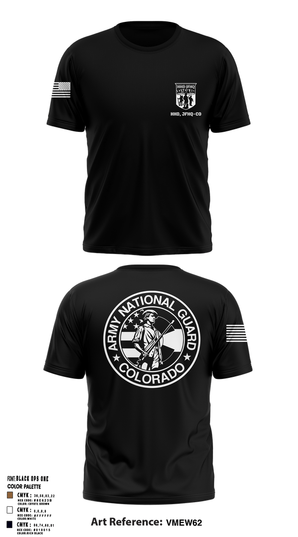 Short Sleeve Performance Shirt, HHD, JFHQ-COARNG, National Guard, Teamtime, Team time, sublimation, custom sports apparel, team uniforms, spirit wear, spiritwear, sports uniforms, custom shirts, team store, custom team store, fundraiser sports, apparel fundraiser