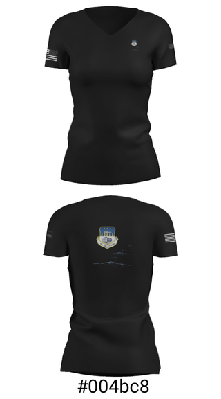 Women's Short Sleeve Vneck Shirt, , Air Force, Teamtime, Team time, sublimation, custom sports apparel, team uniforms, spirit wear, spiritwear, sports uniforms, custom shirts, team store, custom team store, fundraiser sports, apparel fundraiser