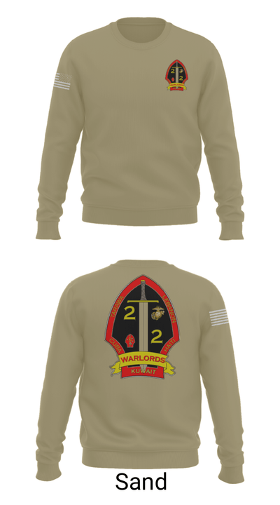 2nd battalion 2nd marines 57428370 Crew Neck Sweatshirt - 12