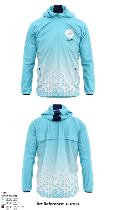 Skyline High School Wrestling 40409969 Windbreaker - 1
