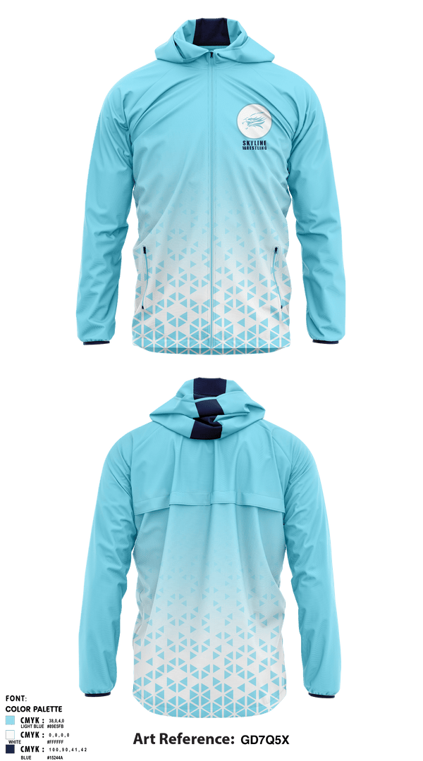 Windbreaker, Skyline High School Wrestling, Wrestling, Teamtime, Team time, sublimation, custom sports apparel, team uniforms, spirit wear, spiritwear, sports uniforms, custom shirts, team store, custom team store, fundraiser sports, apparel fundraiser