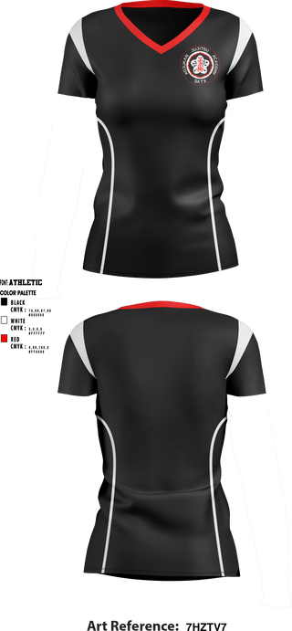 Women's Short Sleeve Vneck Shirt, Kojukan JuJitsu, Wrestling, Teamtime, Team time, sublimation, custom sports apparel, team uniforms, spirit wear, spiritwear, sports uniforms, custom shirts, team store, custom team store, fundraiser sports, apparel fundraiser