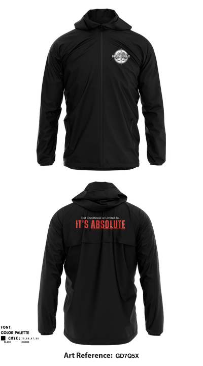 Unconditional Fitness, LLC 13593569 Windbreaker - 1