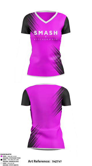 Women's Short Sleeve Vneck Shirt, SMASH, Softball, Teamtime, Team time, sublimation, custom sports apparel, team uniforms, spirit wear, spiritwear, sports uniforms, custom shirts, team store, custom team store, fundraiser sports, apparel fundraiser