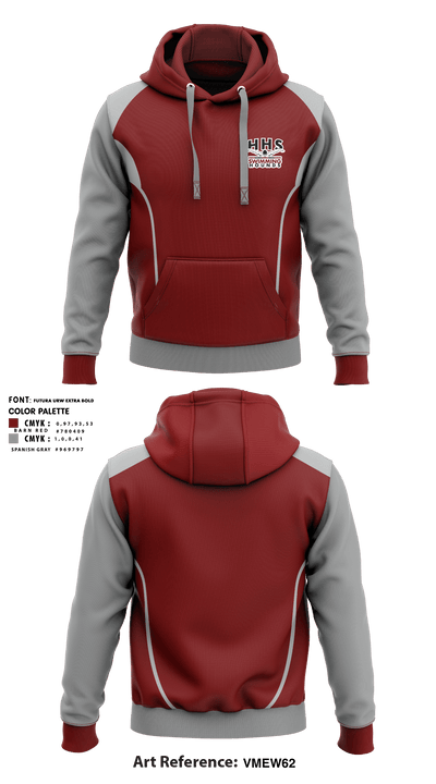 Healdsburg Senior High School Swimming 51370410 Hoodie - 1