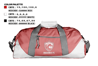Duffle Bag, Dragones FC, Men's Soccer, Teamtime, Team time, sublimation, custom sports apparel, team uniforms, spirit wear, spiritwear, sports uniforms, custom shirts, team store, custom team store, fundraiser sports, apparel fundraiser