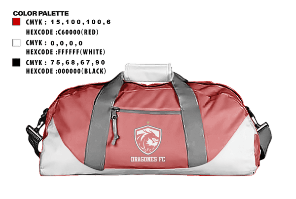 Duffle Bag, Dragones FC, Men's Soccer, Teamtime, Team time, sublimation, custom sports apparel, team uniforms, spirit wear, spiritwear, sports uniforms, custom shirts, team store, custom team store, fundraiser sports, apparel fundraiser
