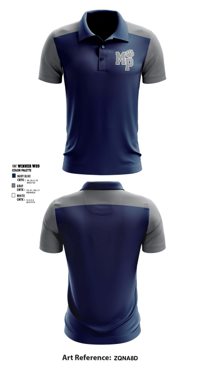 Moss Point Athletics 65498589 Short Sleeve Performance Polo - 3