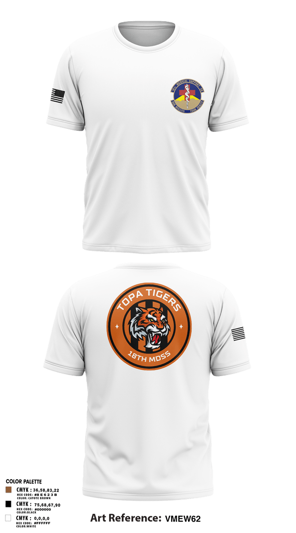 Short Sleeve Performance Shirt, 18 Medical Support Squadron, Air Force, Teamtime, Team time, sublimation, custom sports apparel, team uniforms, spirit wear, spiritwear, sports uniforms, custom shirts, team store, custom team store, fundraiser sports, apparel fundraiser