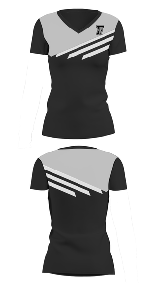 Women's Short Sleeve Vneck Shirt, Frontenac Jr High School Cross Country, Cross Country, Teamtime, Team time, sublimation, custom sports apparel, team uniforms, spirit wear, spiritwear, sports uniforms, custom shirts, team store, custom team store, fundraiser sports, apparel fundraiser