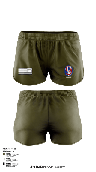 Women's Shorts, 2/330th, Army, Teamtime, Team time, sublimation, custom sports apparel, team uniforms, spirit wear, spiritwear, sports uniforms, custom shirts, team store, custom team store, fundraiser sports, apparel fundraiser