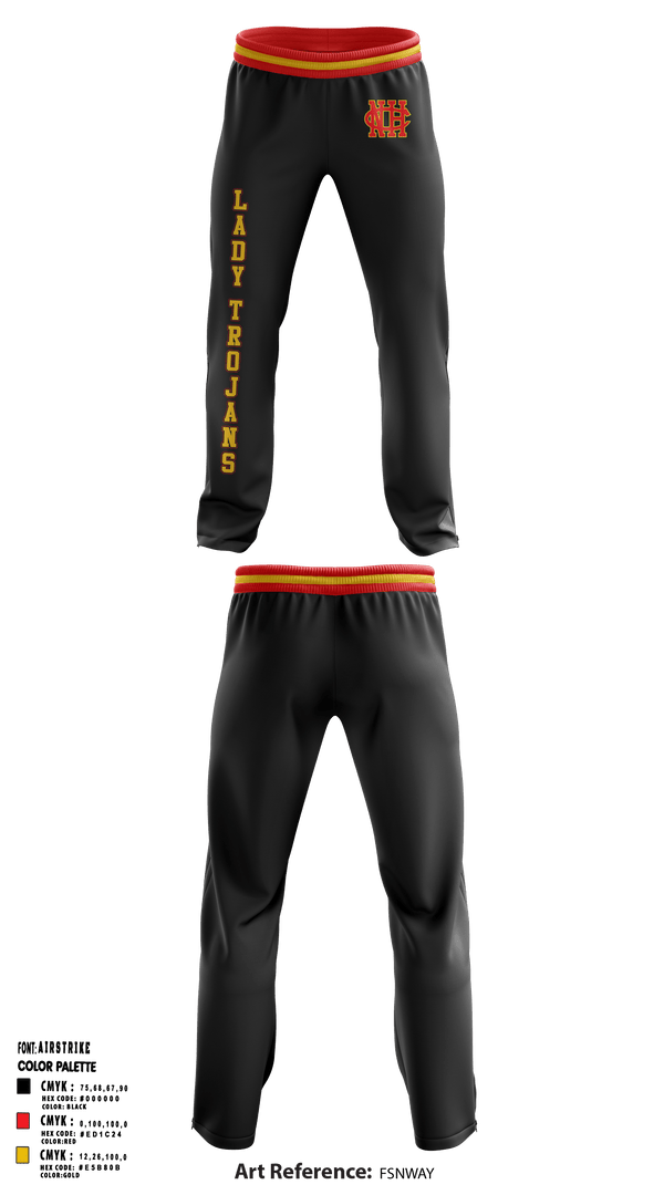 Sweatpants, North College Hill High School Basketball, Women's Basketball, Teamtime, Team time, sublimation, custom sports apparel, team uniforms, spirit wear, spiritwear, sports uniforms, custom shirts, team store, custom team store, fundraiser sports, apparel fundraiser