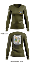 MACS-1 58706099 Women's Long Sleeve V-neck Shirt - 1
