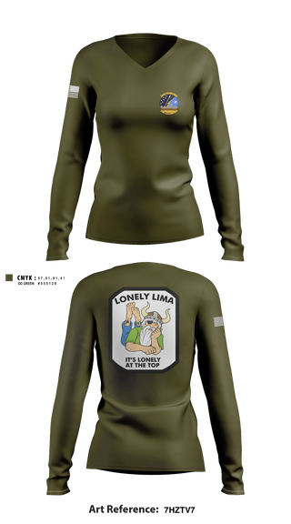 Women's Long Sleeve Vneck Shirt, , Marines, Teamtime, Team time, sublimation, custom sports apparel, team uniforms, spirit wear, spiritwear, sports uniforms, custom shirts, team store, custom team store, fundraiser sports, apparel fundraiser