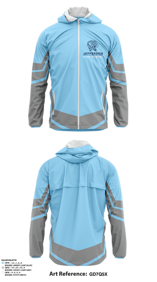 Windbreaker, Thomas Jefferson High School Lacrosse, Women's Lacrosse, Teamtime, Team time, sublimation, custom sports apparel, team uniforms, spirit wear, spiritwear, sports uniforms, custom shirts, team store, custom team store, fundraiser sports, apparel fundraiser