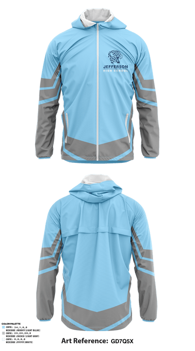 Thomas Jefferson High School Lacrosse 10935338 Windbreaker - 1