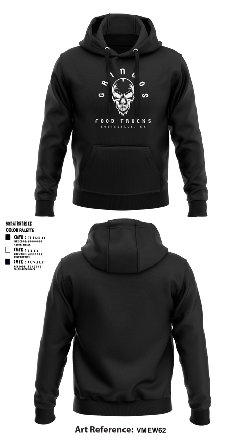 Hoodie, Gringos Food Trucks, , Teamtime, Team time, sublimation, custom sports apparel, team uniforms, spirit wear, spiritwear, sports uniforms, custom shirts, team store, custom team store, fundraiser sports, apparel fundraiser