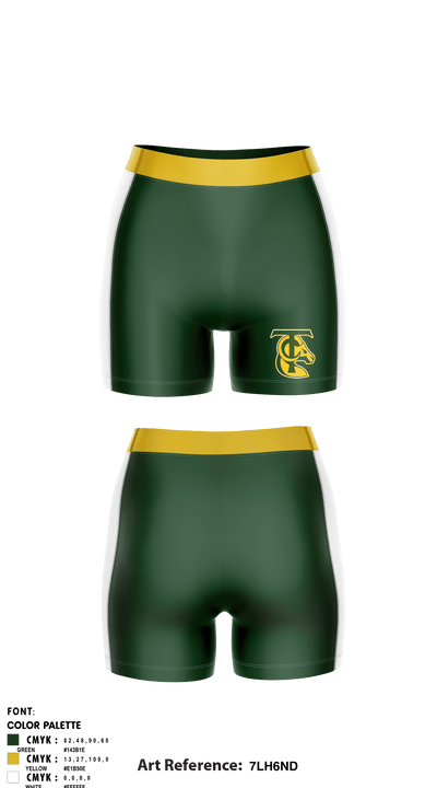 Temple City High School Volleyball 8349328 Women's Compression Shorts - 1