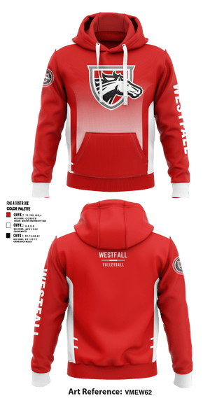 Hoodie, Westfall High School Volleyball, Women's Volleyball, Teamtime, Team time, sublimation, custom sports apparel, team uniforms, spirit wear, spiritwear, sports uniforms, custom shirts, team store, custom team store, fundraiser sports, apparel fundraiser