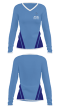 Union Pines High School Basketball 36010617 Women's Long Sleeve V-neck Shirt - 25