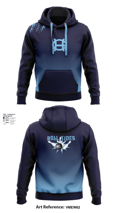 Gig Harbor High School Bowling 80875670 Hoodie - 3