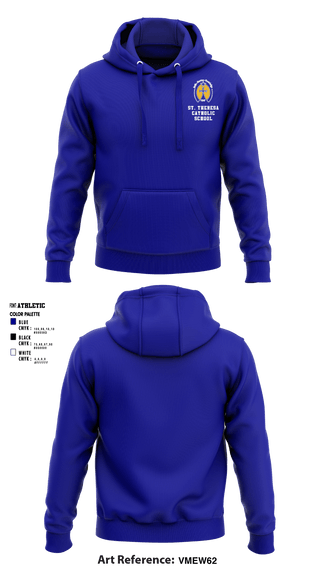 Hoodie, St. Theresa Catholic School, Spirit Store, Teamtime, Team time, sublimation, custom sports apparel, team uniforms, spirit wear, spiritwear, sports uniforms, custom shirts, team store, custom team store, fundraiser sports, apparel fundraiser