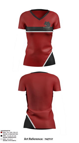 Women's Short Sleeve Vneck Shirt, Forest Park Middle School, Spirit Store, Teamtime, Team time, sublimation, custom sports apparel, team uniforms, spirit wear, spiritwear, sports uniforms, custom shirts, team store, custom team store, fundraiser sports, apparel fundraiser