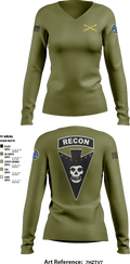 3/278 Armored Calvary Regiment 57774458 Women's Long Sleeve V-neck Shirt - 9