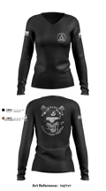 341 SFS 57712638 Women's Long Sleeve V-neck Shirt - 1