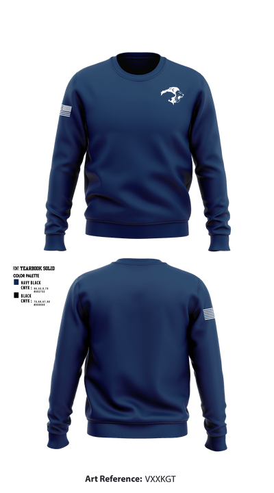 Weatherford Christian School Swimming 67732309 Crew Neck Sweatshirt - 2