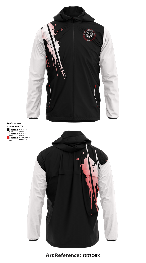 Windbreaker, Radford High School Wrestling, Wrestling, Teamtime, Team time, sublimation, custom sports apparel, team uniforms, spirit wear, spiritwear, sports uniforms, custom shirts, team store, custom team store, fundraiser sports, apparel fundraiser