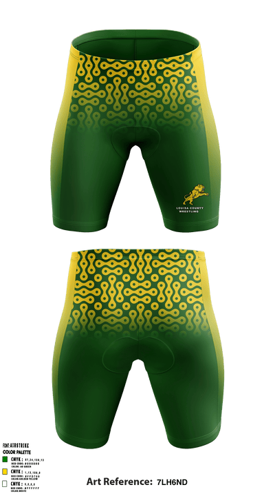 Louisa County High School Wrestling 22462068 Men's Compression Shorts - 29
