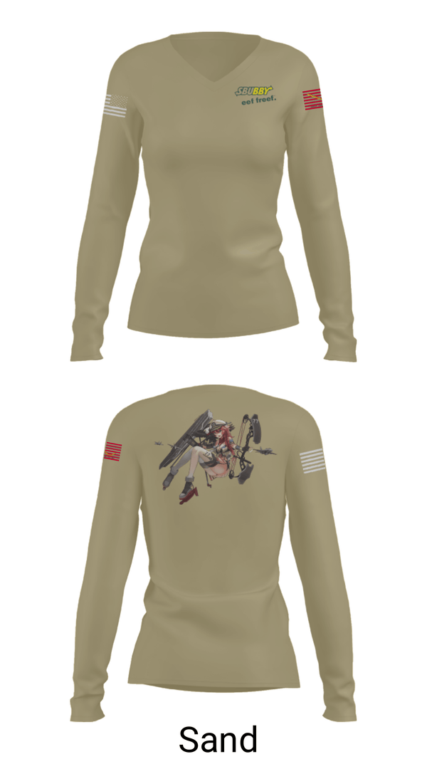 Women's Long Sleeve Vneck Shirt, , Navy, Teamtime, Team time, sublimation, custom sports apparel, team uniforms, spirit wear, spiritwear, sports uniforms, custom shirts, team store, custom team store, fundraiser sports, apparel fundraiser