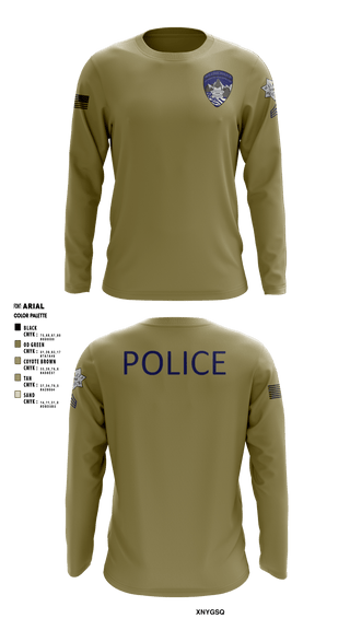 Long Sleeve Performance Shirt, Willits Little Lake JRTF, Police, Teamtime, Team time, sublimation, custom sports apparel, team uniforms, spirit wear, spiritwear, sports uniforms, custom shirts, team store, custom team store, fundraiser sports, apparel fundraiser