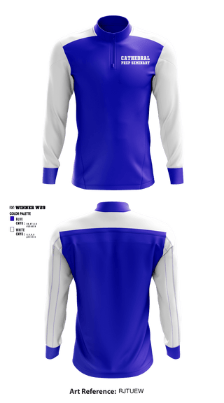 Quarter Zip Jacket, Cathedral Prep Seminary, Spirit Store, Teamtime, Team time, sublimation, custom sports apparel, team uniforms, spirit wear, spiritwear, sports uniforms, custom shirts, team store, custom team store, fundraiser sports, apparel fundraiser