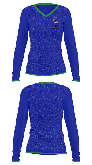 Women's Long Sleeve Vneck Shirt, Broughal Middle School Field Hockey, Field Hockey, Teamtime, Team time, sublimation, custom sports apparel, team uniforms, spirit wear, spiritwear, sports uniforms, custom shirts, team store, custom team store, fundraiser sports, apparel fundraiser