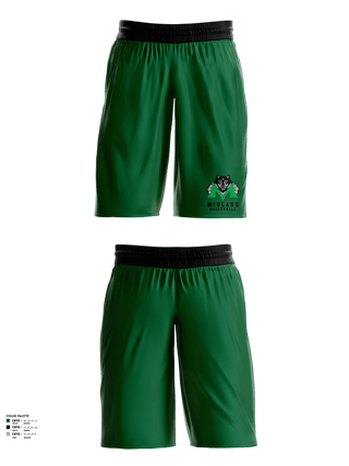 Womens Basketball Shorts, Midland Middle School Basketball, Women's Basketball, Teamtime, Team time, sublimation, custom sports apparel, team uniforms, spirit wear, spiritwear, sports uniforms, custom shirts, team store, custom team store, fundraiser sports, apparel fundraiser