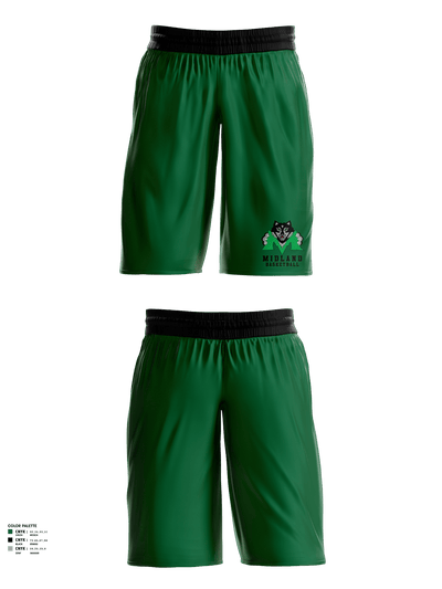Midland Middle School Basketball 29014023 Womens Basketball Shorts - 1