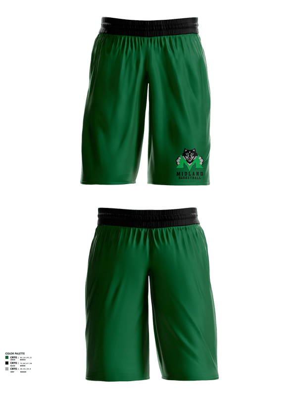Womens Basketball Shorts, Midland Middle School Basketball, Women's Basketball, Teamtime, Team time, sublimation, custom sports apparel, team uniforms, spirit wear, spiritwear, sports uniforms, custom shirts, team store, custom team store, fundraiser sports, apparel fundraiser