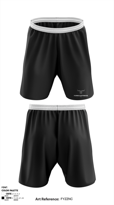 FormulafitnessX 97501083 Athletic Shorts With Pockets - 1