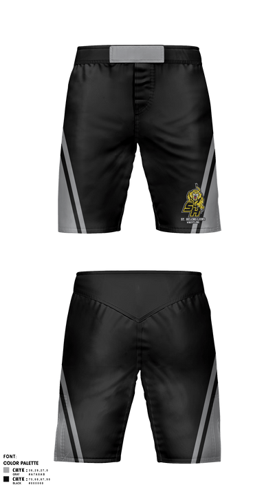 St Helens High School Wrestling 77700213 Fight Shorts - 1