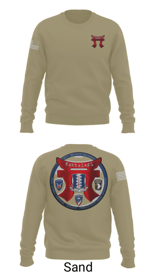 Crew Neck Sweatshirt, , Army, Teamtime, Team time, sublimation, custom sports apparel, team uniforms, spirit wear, spiritwear, sports uniforms, custom shirts, team store, custom team store, fundraiser sports, apparel fundraiser