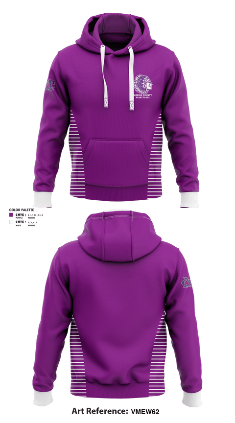 Hoodie, Marion County High School Basketball, Women's Basketball, Teamtime, Team time, sublimation, custom sports apparel, team uniforms, spirit wear, spiritwear, sports uniforms, custom shirts, team store, custom team store, fundraiser sports, apparel fundraiser
