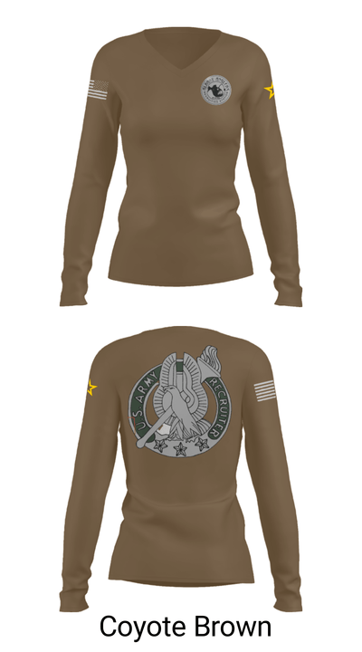 Albany Anglers Recruiting Station 30426253 Women's Long Sleeve V-neck Shirt - 38
