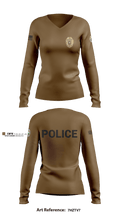 TAYLORSVILLE POLICE DEPARTMENT LT 27466887 Women's Long Sleeve V-neck Shirt - 7